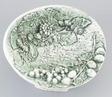 Porcelán, gyümölcsös tál, jelzett, d: 27 cm, hibátlan.