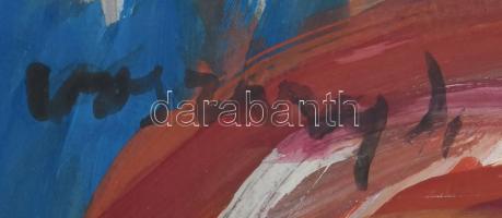 Vaszary jelzéssel: Dáma. Akvarell, papír. 45×30 cm