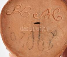 Kovács Margit (1902-1977): "Szeret nem szeret". Kerámia, jelzett, kopottas festéssel, m: 1...