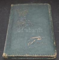 Díszes jegyzetfüzet a századfordulóról, teleírva és sok képpel, rajzokkal