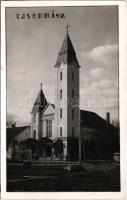 1943 Újverbász, Novi Vrbas (Verbász, Vrbas); Christus Kirche, Wachet und Betet / Metodista templom / church. photo