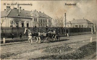 1913 Kecskemét, M. kir. állami gyermekmenhely, lovaskocsi. G. Fekete Mihály kiadása (fl)