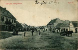 1911 Bonyhád, Budai út, Kohn Sz. üzlete, Hotel Walter szálloda. Reining E. kiadása (EK)