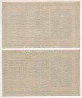 1918. 25K (2x) sorszámkövetők "3110 346393 - 3110 346394" 3mm, hullámos hátlappal T:II-,II...