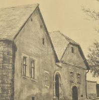 Paulovits Pál (1892-1975): Szentendre. Rézkarc, papír, jelzett, üvegezett fakeretben, 19×28 cm