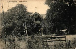 1914 Kovácspatak, Kovacov; Otthon villa. Ohnheiser O. kiadása / spa, villa (fl)