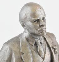 Jelzés nélkül: Vlagyimir Iljics Uljanov (Lenin). Alumínium. Kopásokkal, m: 38 cm
