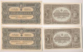 1920. 2K (2x) sorszámkövetők "2 aa 014 244.812 - 2 aa 014 244.813" + 1920. 2K (2x) sorszám...