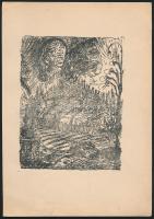 Alfred Kubin (1877-1959): 6 db grafika. Klisé 18x24 cm