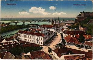 1913 Esztergom, Víziváros látképe. Tatarek József kiadása (EK)