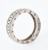 Ezüst(Ag) köves gyűrű Pandora jelzéssel, méret: 52, bruttó: 4 g