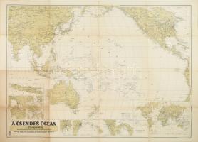 1941 A Csendes-óceán, 1:25 000 000, M. Kir. Honvéd Térképészeti Intézet, 66×92 cm