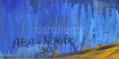 Aba-Novák jelzéssel: Tengerparti város. Olaj, vászon, javított. Fakeretben. 50,5x40 cm
