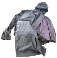 Munkásőr csoportvezető főtiszt komplett hagyatéka: Egyenruhák, gyakorló és díszzubbonyok, gyakorló s...