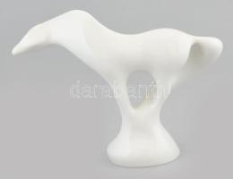 Royal Dux ló, fehér mázas porcelán, terv.: Jaroslav Jezek. Jelzett, alján kis csorbával, 19x14,5 cm