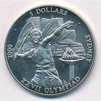 Libéria 2000. 5$ Cu-Ni "XXVII. Olimpiai Játékok - Sydney" T:BU Liberia 2000. 5 Dollars Cu-Ni "XXVII Olympic Games - Sydney" C:BU Krause KM#735