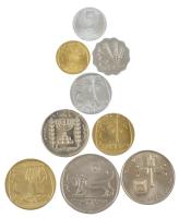 Izrael 1960-1980. 1a-5L (9xklf) T:1-,2 Israel 1960-1980. 1 Agora - 5 Lirot (9xdiff) C:AU,XF