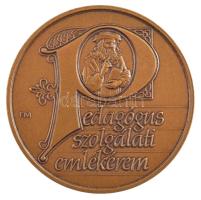 Fritz Mihály (1947-) DN "Pedagógus Szolgálati Emlékérem" bronz emlékérem dísztokban (42,5mm) T:1-