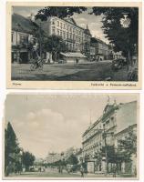 Sopron - 2 db RÉGI város képeslap / 2 pre-1945 town-view postcards