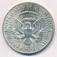 Amerikai Egyesült Államok 1968D 1/2$ Ag "Kennedy" Technológiai hibás veret: kis anyagfölös...