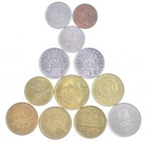 Görögország 1988-2004. 2Dr-500Dr (12db, 11xklf, közte forgalmi emlékérmék) T:1--2- Greece 1988-2004. 2 Drachmes - 500 Drachmes (12pcs, 11xdiff, within circulating commemorative coins) C:AU-VF