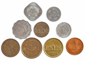 Pakisztán 1968-2006. 1p-5R (9xklf) T:1-,2 Pakistan 1968-2006. 1 Paisa - 5 Rupees (9xdiff) C:AU,XF