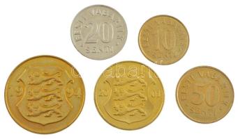 Észtország 1992-2003. 10s-5K (5xklf) T:1,1- Estonia 1992-2003. 10 Senti - 5 Krooni (5xdiff) C:UNC,AU