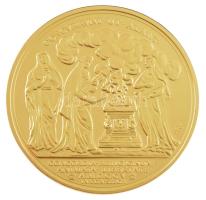 DN "Magyar Aranyóriások - II. Rákóczi Ferenc emlékérem, 25 aranydukát, 1705" aranyozott Cu...