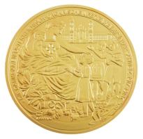 DN "Magyar Aranyóriások - Aranyérem Zita királynő tiszteletére, 1918" aranyozott Cu utánve...