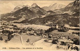 1908 Chateau-dOex, Vue générale et la Gumfluh (EK)