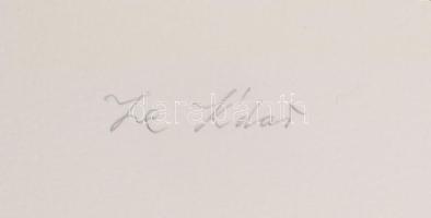 Joseph Kádár/Kádár József (L K'dar) (1936-2019): L'Horizontalisme, 1993. Szitanyomat, papí...