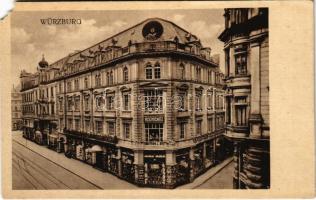 Würzburg, Kaufhaus Ruschkewitz / textile department store of Siegmund Ruschkewitz, Jewish businessman. Judaica (EM)