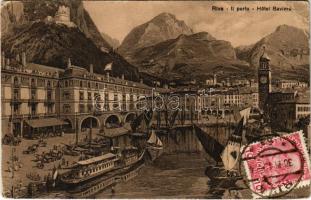 Riva del Garda, Il Porto, Hotel Baviera / port, hotel (EB)