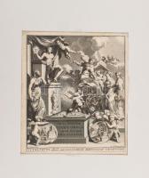 1704 Jan Goeree (1670-1731): Aug. Pfeifer: Opera omnia philologica. Rézmetszet. paszpartuval 20x18 cm