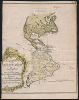 Didier Robert de Vaugondy ( 1723 -1786) : Az új világ térképe. Carte von der Neuen Welt. Litográfia 18x23 cm