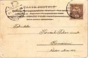 1901 Austrian folklore. Fec. Ch. Scolik, Wien (lyukak / pinholes)