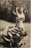 1903 Erotic lady postcard. Serie 220/6. (EK)