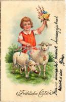 1929 Fröhliche Ostern / Easter greeting art postcard. ERIKA Nr. 6339. (EB)