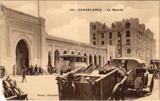 Casablanca, Le Marché / market, autobus (b)