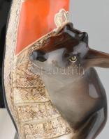 C.I.A. Manna (1930 körül): "Torero". Kézzel festett fajansz, jelzett, kalapján kis mázlepa...