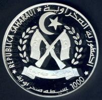 Saharawi 2000. 1000P Ag "Pedro Cabral, hajó, Dél-Amerika" T:PP