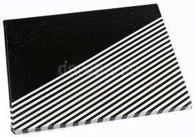 Műbőr irattartó mappa, jegyzettömbbel, jó állapotban, karton csomagolásban, 32×22,5 cm