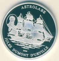 Elefántcsontpart 2006. 1000Fr Ag "Astrolabe hajó" T:PP