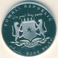 Szomália 1998. 5000Sh Ag "Hajók-Amerigo Vespucci" T:PP