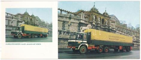Hungarocamion - modern képeslap füzet 12 képeslappal, kamionok