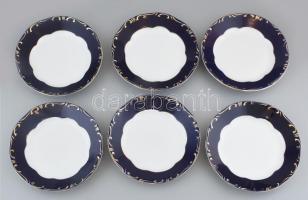 12 személyes 14 darabos Zsolnay Pompadour vacsorázó készlet, jelzett, kopott,