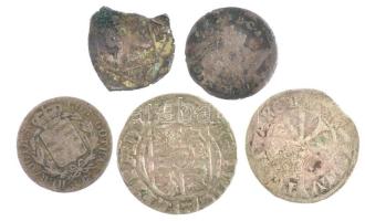 5db vegyes kis ezüstérme gyenge állapotban, közte Lengyel Királyság, Német Államok / Szász-Koburg-Gothai Hercegség T:3 patina 5pcs of mixed small silver coins in low condition, with Poland, German States / Duchy of Saxe-Coburg-Gotha C:F patina