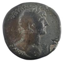 Római Birodalom / Róma / Hadrianus 117-138. Sestertius bronz (24,03g) T:3 Roman Empire / Rome / Hadrian 117-138. Sestertius bronze IMP C[AESAR T]RAIANVS HAD[RIANVS AVG] / [PONT MAX TR POT COS DES III] - S-C - ANNONA AVG (24,03g) C:F RIC II 560