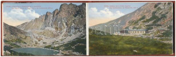 Tátra I., Vysoké Tatry; Képeslapfüzet 10 régi képeslappal Feitzinger Ede kiadásában. Hátlapon Feitzi...