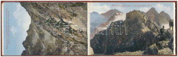 Tátra I., Vysoké Tatry; Képeslapfüzet 10 régi képeslappal Feitzinger Ede kiadásában. Hátlapon Feitzi...